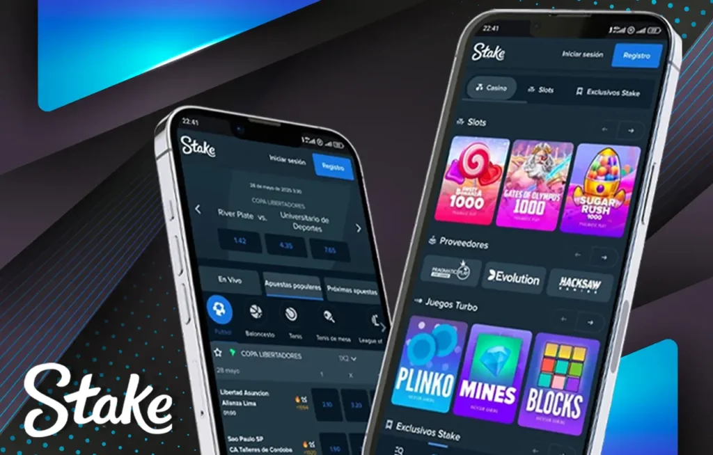 App móvil de Stake Argentina